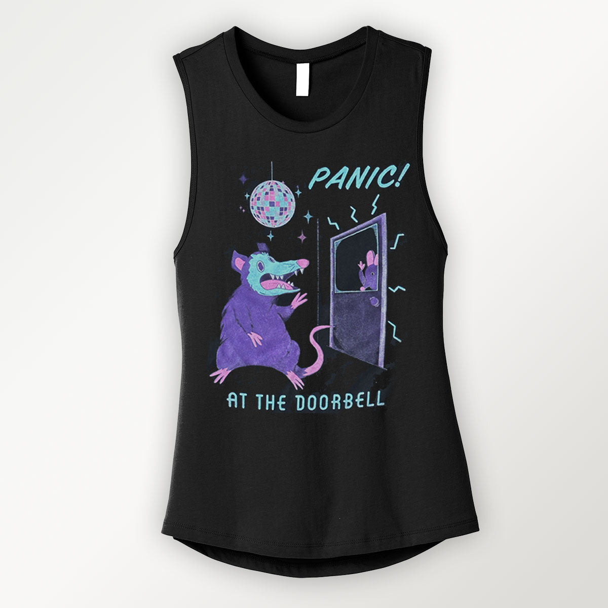 Panic at the Doorbell Muscle Tank with Name & Number on Back