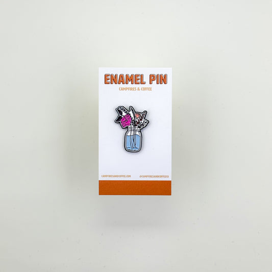 Subtle Pride Flowers Enamel Pin